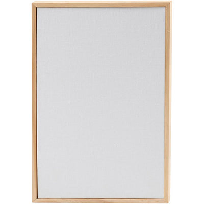 Canvas paneel met lijst, afm 15,8x23,8 cm, 280 gr, wit, 10 stuk 1 doos