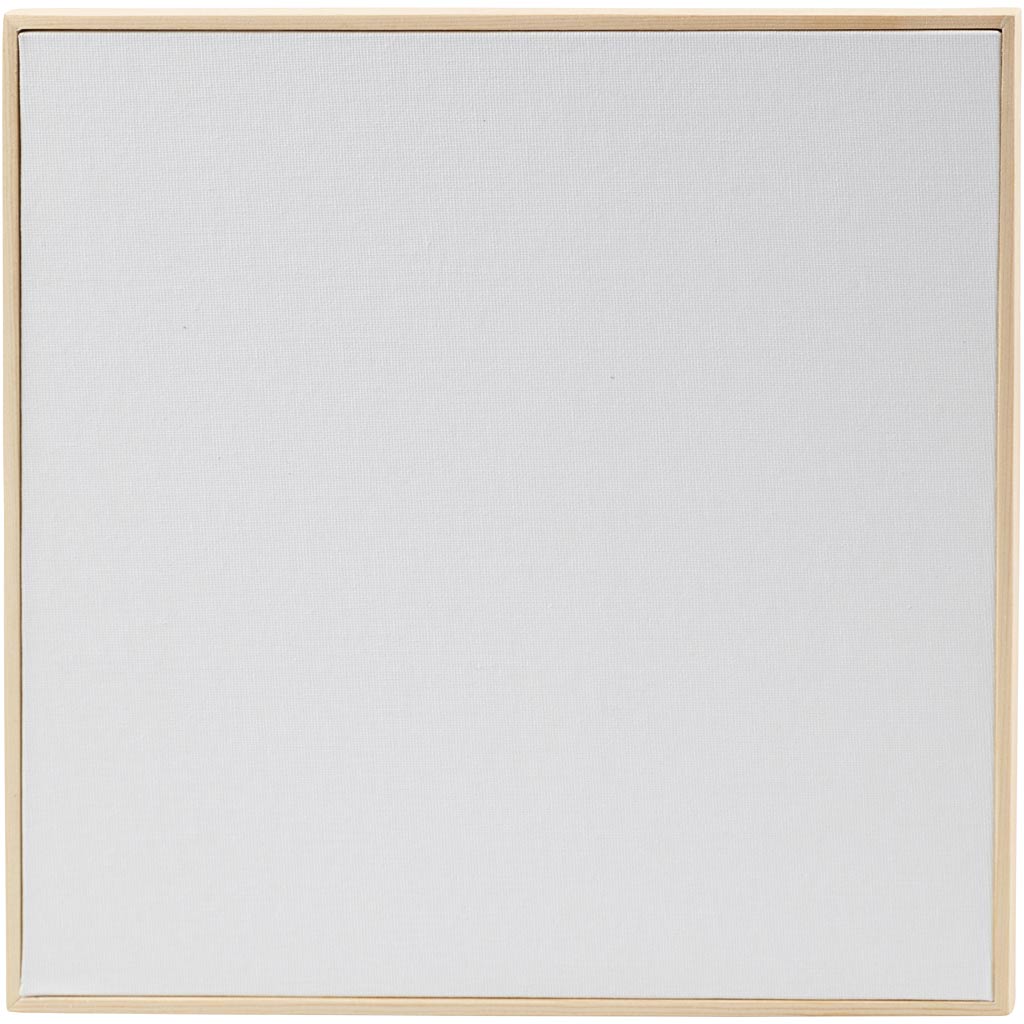Canvas paneel met lijst, afm 30x30 cm, 280 gr, wit, 10 stuk 1 doos