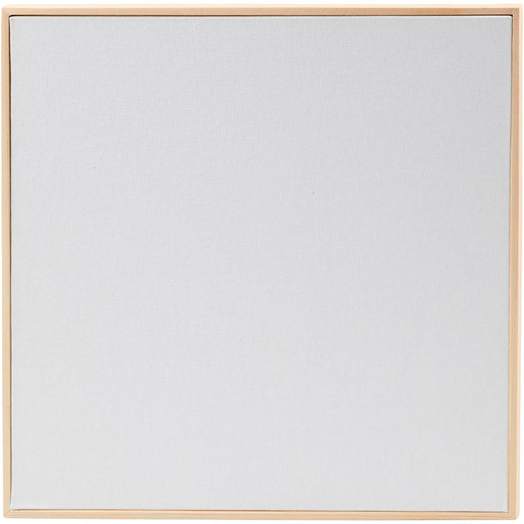 Canvas paneel met lijst, afm 30x30 cm, 280 gr, wit, 10 stuk 1 doos
