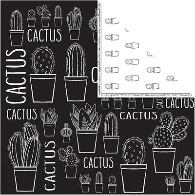 Design papier, cactus, 180 gr, 5 vel 1 doos