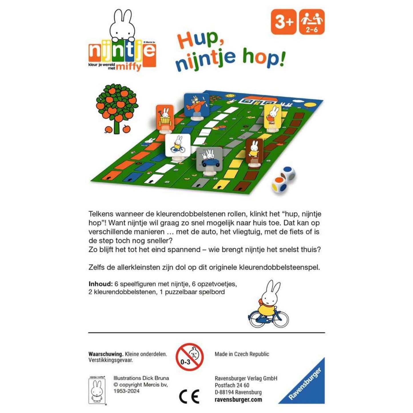Ravensburger hup nijntje hop kleurendobbelspel