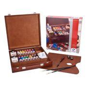 Van gogh • acrylverf in kist inspiration met 14 kleuren in tubes van 40ml + accessoires - afbeelding 1