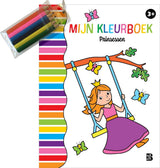 De ballon kleurboek met kleurpotloodjes - prinsessen - afbeelding 1