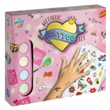 Moxy metallic tattoo set incl. stencils, - afbeelding 1