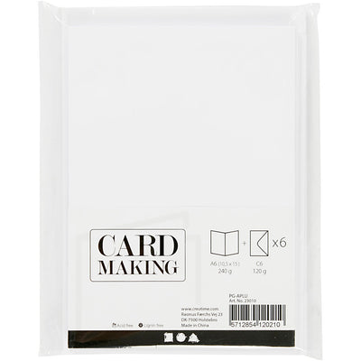 Https: www.cchobby.nl kaarten-en-enveloppen-afmeting-kaart-10-5x15-cm-afmeting-envelop-11-5x16-5-cm-110-230-gr-wit-6-set-1-doos