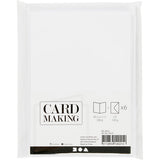 Https: www.cchobby.nl kaarten-en-enveloppen-afmeting-kaart-10-5x15-cm-afmeting-envelop-11-5x16-5-cm-110-230-gr-wit-6-set-1-doos - afbeelding 2