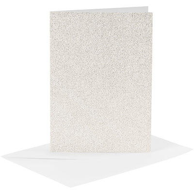Creativ company https: www.cchobby.nl kaarten-en-enveloppen-afmeting-kaart-10-5x15-cm-afmeting-envelop-11-5x16-5-cm-glitter-120-250-gr-wit-4-set-1-doos