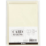 Https: www.cchobby.nl kaarten-en-enveloppen-afmeting-kaart-10-5x15-cm-afmeting-envelop-11-5x16-5-cm-parelmoer-120-210-gr-off-white-4-set-1-doos - afbeelding 2