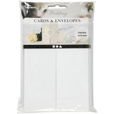 Https: www.cchobby.nl parelmoer-kaart-envelop-afmeting-kaart-10-5x15-cm-afmeting-envelop-11-5x16-5-cm-230-120-gr-wit-10-set-1-doos - afbeelding 2