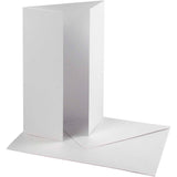Https: www.cchobby.nl parelmoer-kaart-envelop-afmeting-kaart-10-5x15-cm-afmeting-envelop-11-5x16-5-cm-230-120-gr-wit-10-set-1-doos - afbeelding 1
