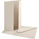 Https: www.cchobby.nl parelmoer-kaart-envelop-afmeting-kaart-10-5x15-cm-afmeting-envelop-11-5x16-5-cm-230-120-gr-off-white-10-set-1-doos - afbeelding 1