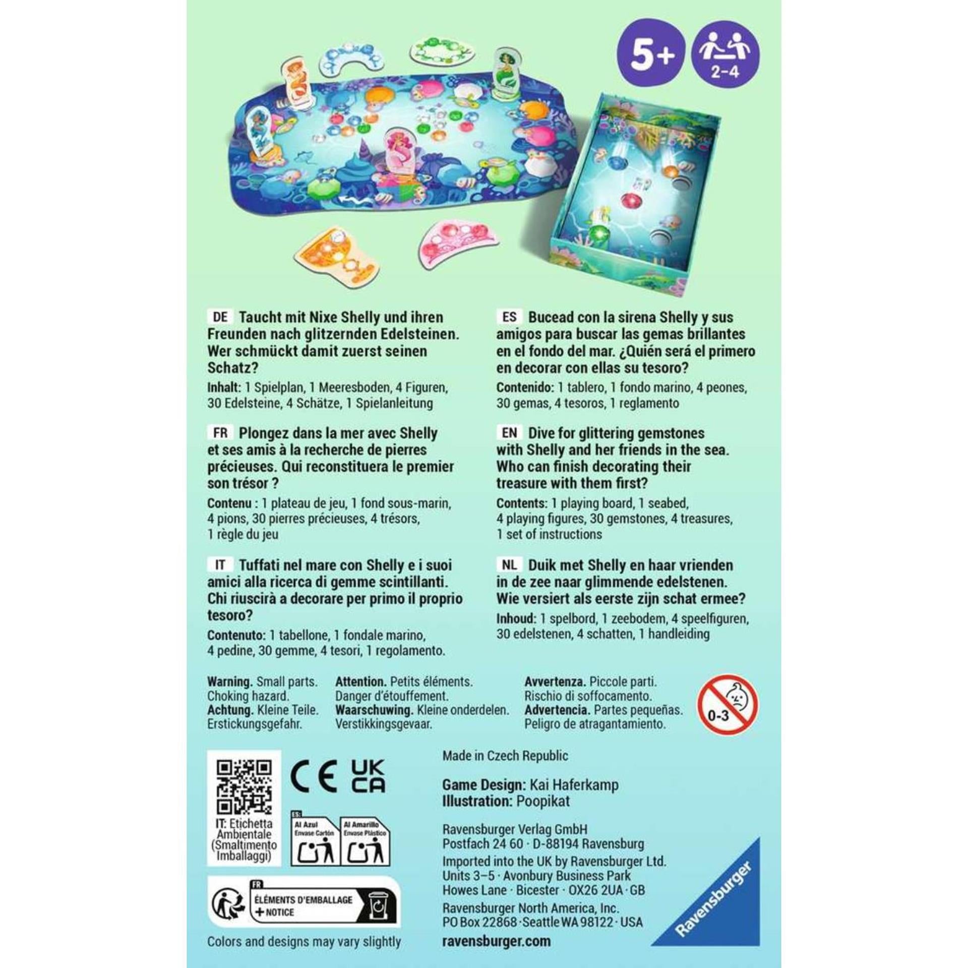 Ravensburger shelly ocean pocketspel