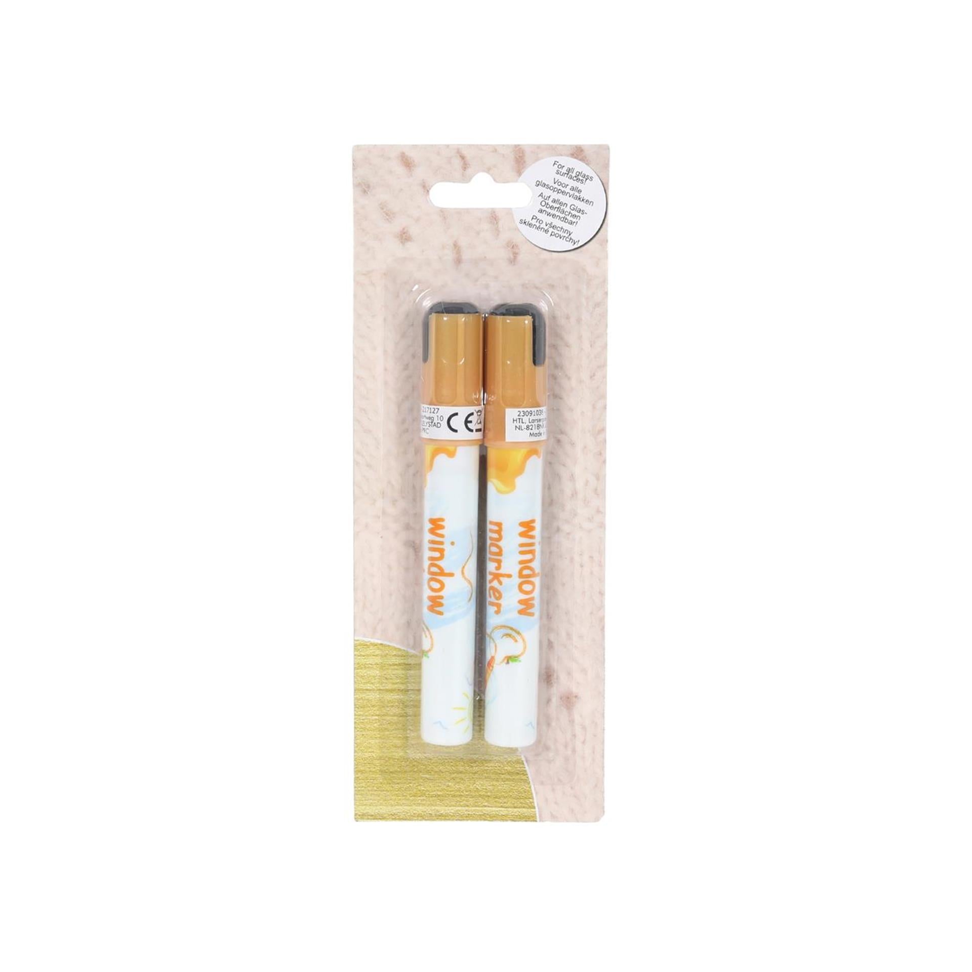 Svenska living raam-markers afwasbaar goud set a 2 stuks