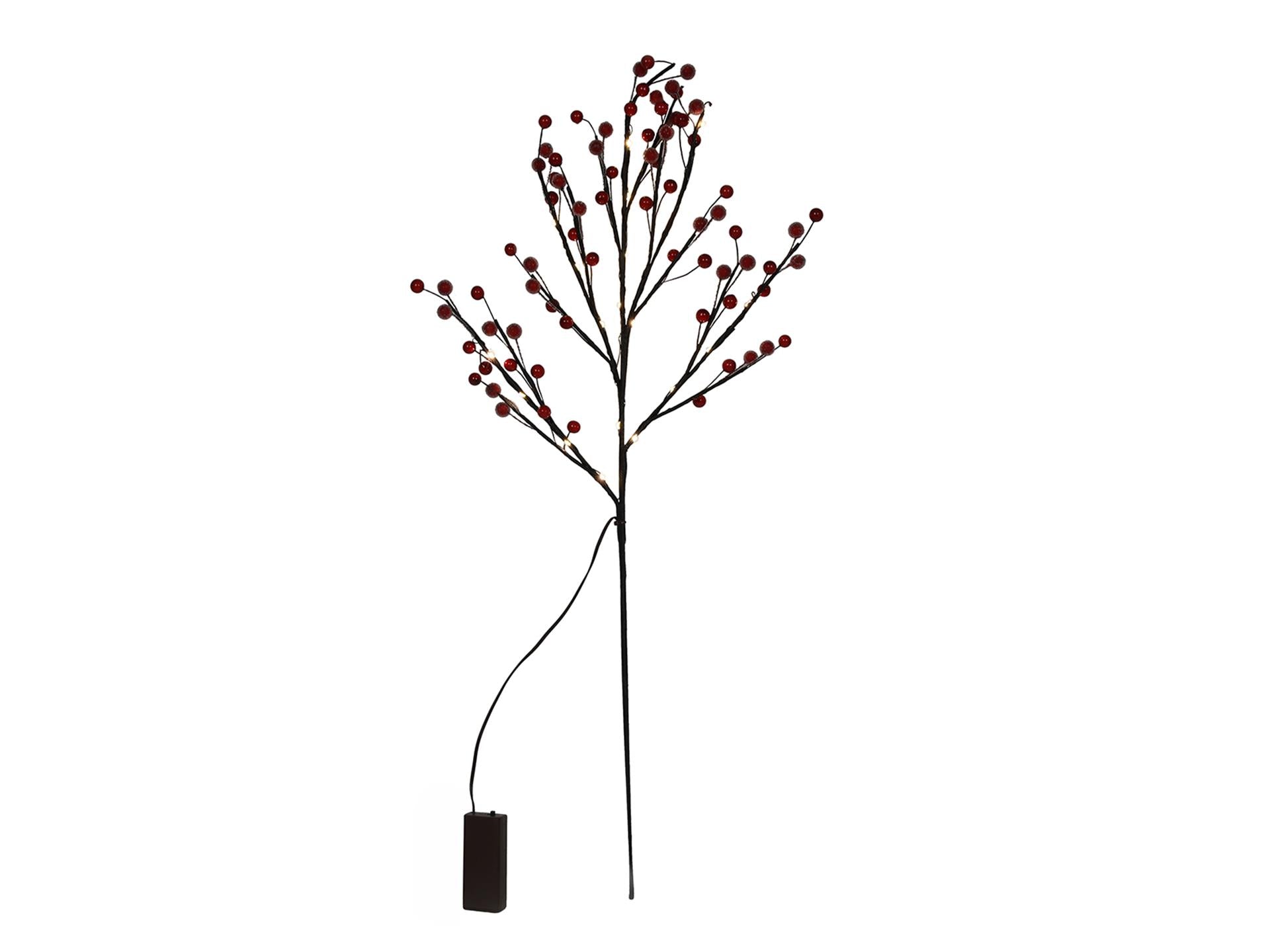 Svenska living tak 'frosted berry' 20led 75cm exclusief 2xaa batterij