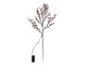 Svenska living tak 'frosted berry' 20led 75cm exclusief 2xaa batterij