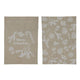Svenska living geschenkzak kerst jute look witte print 50x70cm