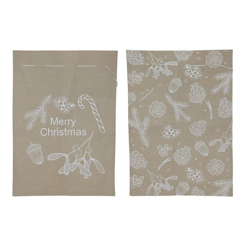 Svenska living geschenkzak kerst jute look 50x70cm