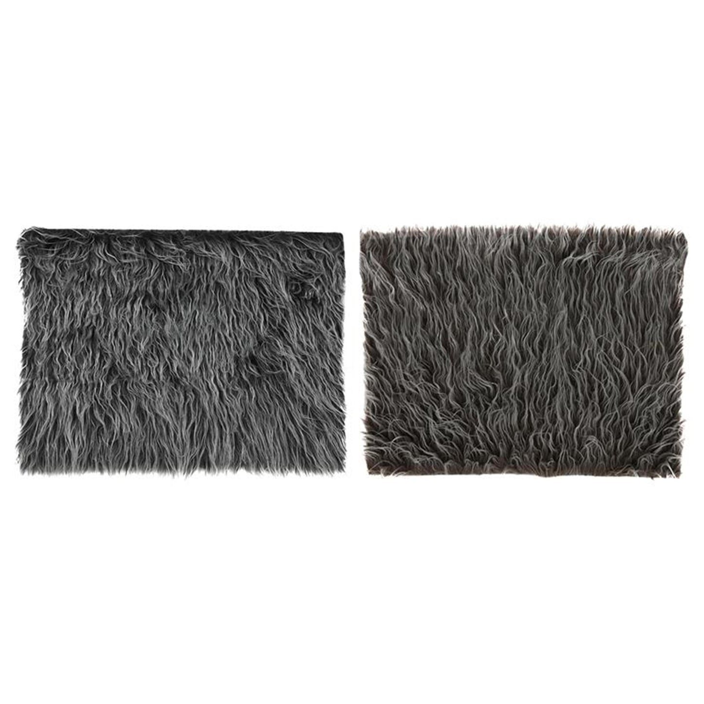 Svenska living placemat lang haar 40x30cm bruin grijs 2-tone