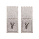 Svenska living bestekzakje rendier vilt beige set a 2 stuks 23x10cm