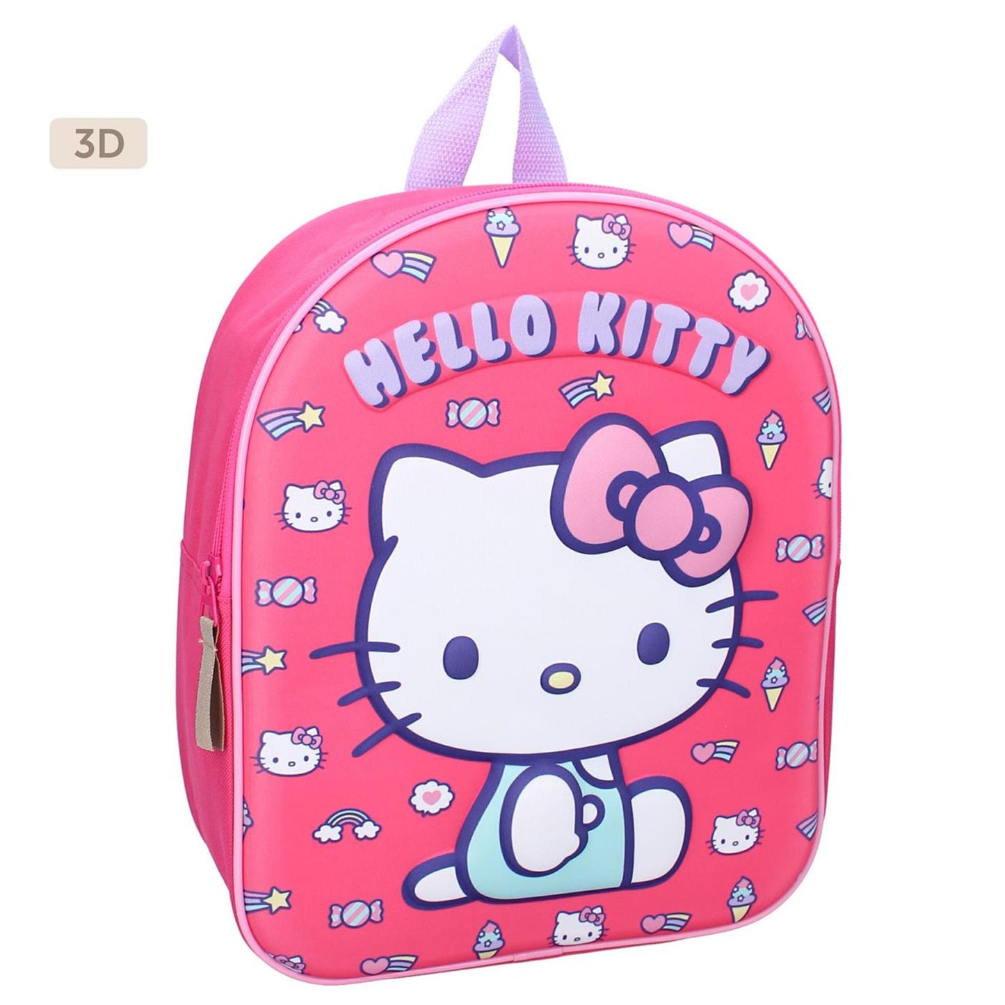 Vadobag rugzak hello kitty 32x26x11cm roze