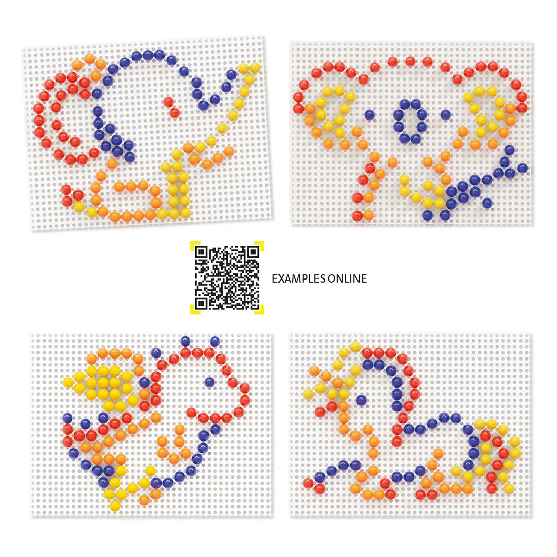 Quercetti insteek mozaïek, 100 pins