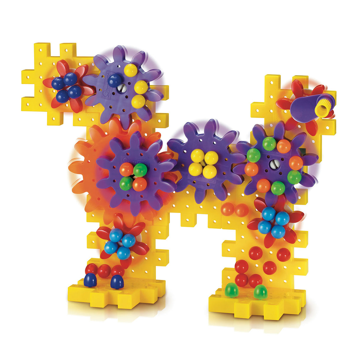 Quercetti georello tandwielenset hond bloem, 80dlg.
