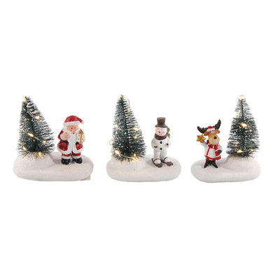 Kerstscene kerstboom led 10,5cm 2xlr44