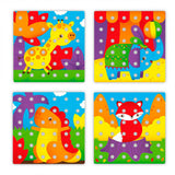 Quercetti stapelspel jumbo peggy junior karton 45-delig - afbeelding 5