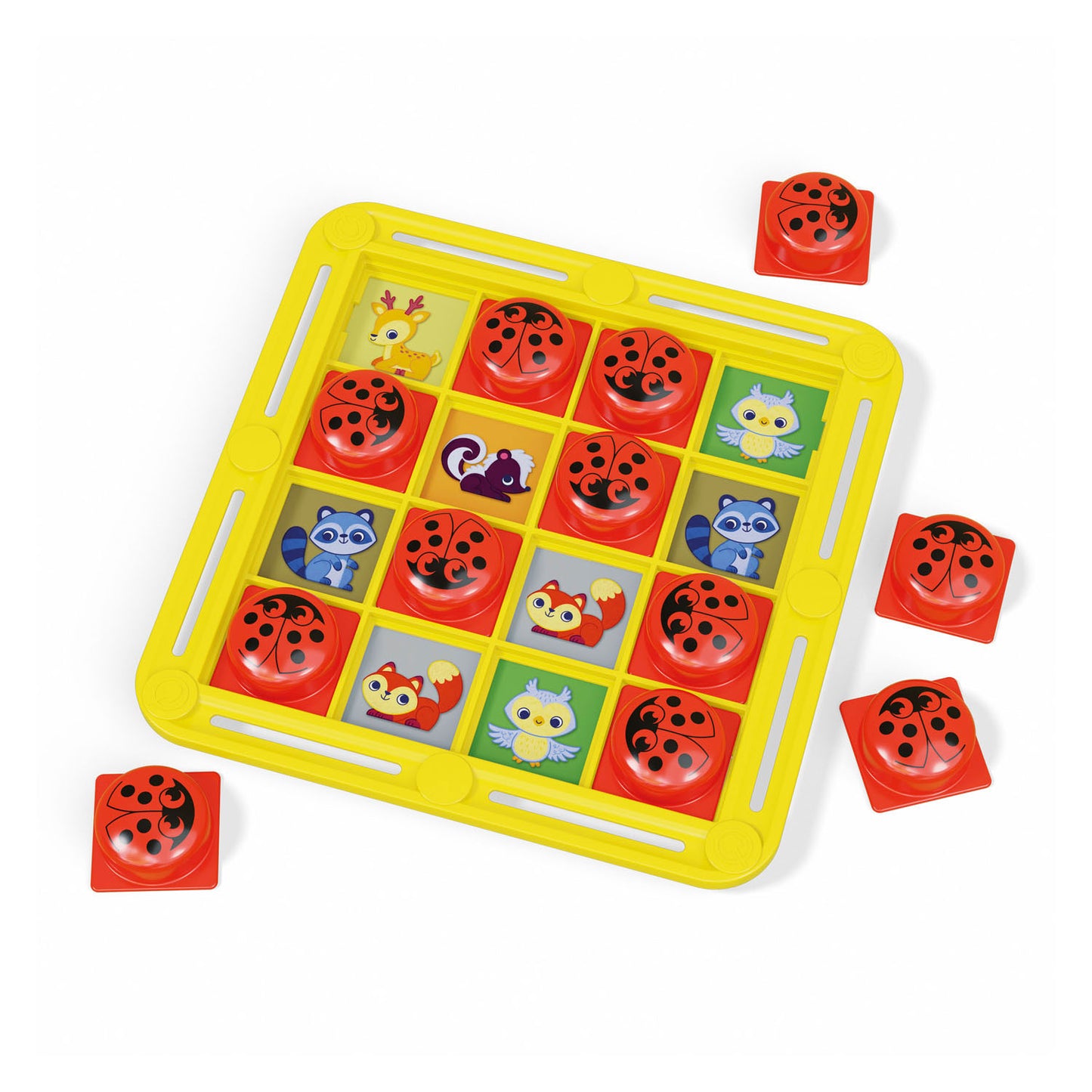 Quercetti educatief spel fantamemo lieveheersbeestje mozaïek.