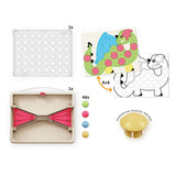 Quercetti play eco+ fantacolor insteek mozaïek junior (58-delig) - afbeelding 2