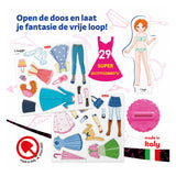 Quercetti magnetische mode aankleedpop, 29dlg. - afbeelding 5