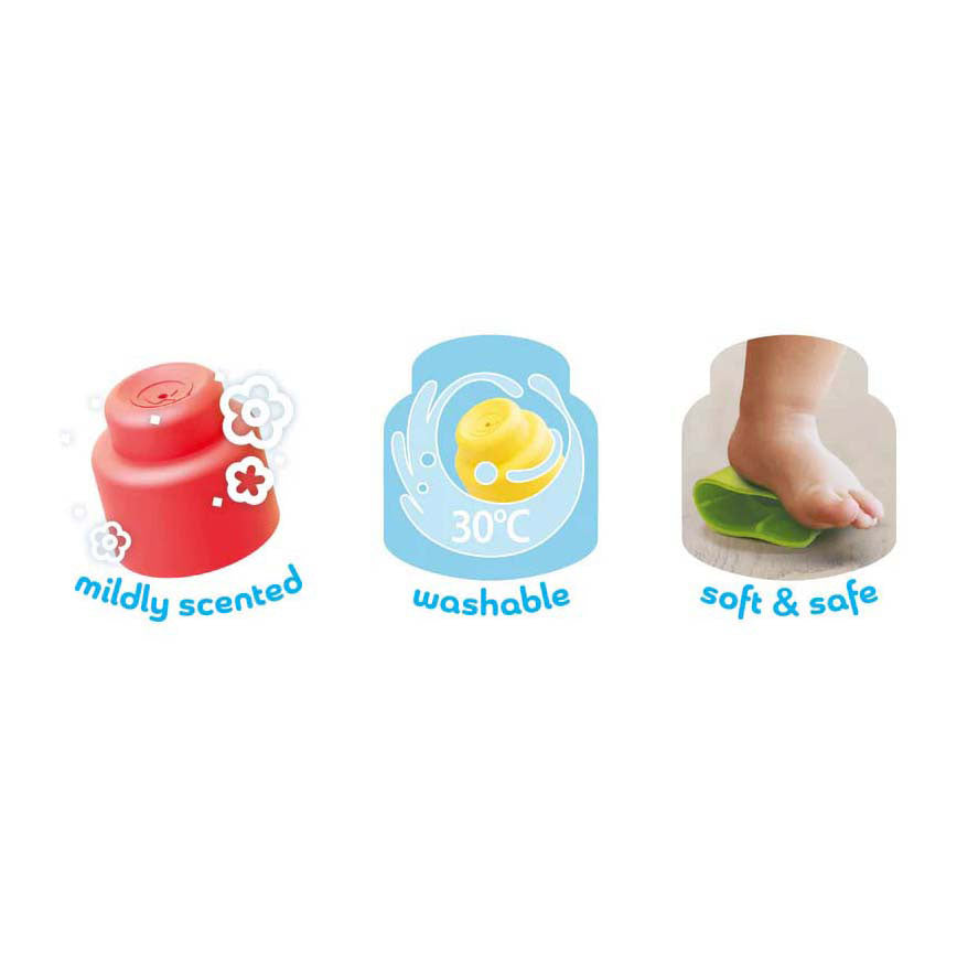 Quercetti bouwblokken momy soft - 28 stuks - kleurrijk baby speelgoed.