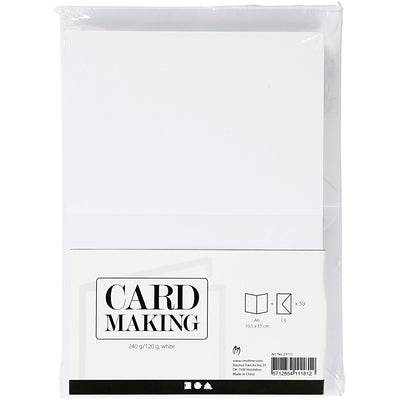Creativ company https: www.cchobby.nl kaarten-en-enveloppen-afmeting-kaart-10-5x15-cm-afmeting-envelop-11-5x16-5-cm-120-240-wit-50-set-1-doos