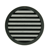 Renson 1061636 - inbouw rond schoepenr met gaas434r dia 200 ral 9005 zwart | 5 stuks - afbeelding 1