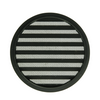 Renson 1061636 - inbouw rond schoepenr met gaas434r dia 200 ral 9005 zwart | 5 stuks