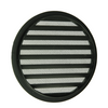 Renson 1061636 - inbouw rond schoepenr met gaas434r dia 200 ral 9005 zwart | 5 stuks