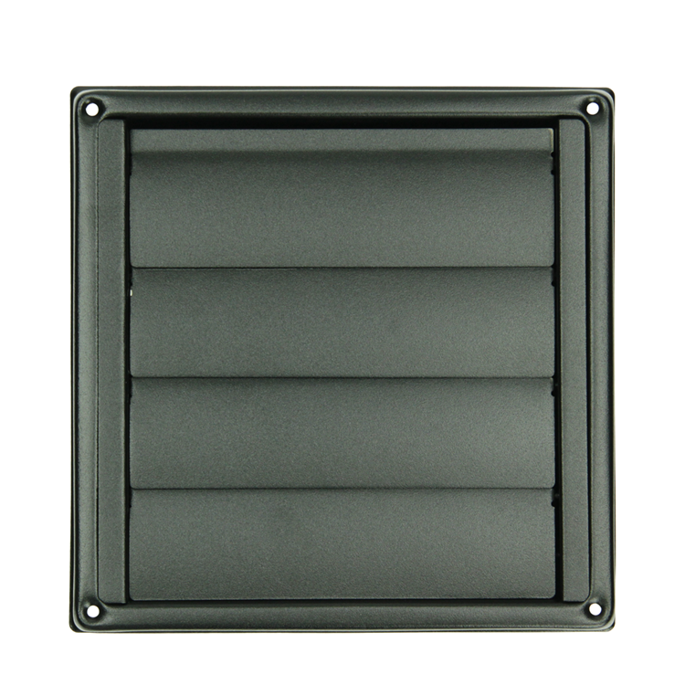 Renson 1068946 - inbouw dampkaprooster 633 inox zwart (dia 125) | 2 stuks