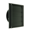Renson 1068946 - inbouw dampkaprooster 633 inox zwart (dia 125) | 2 stuks