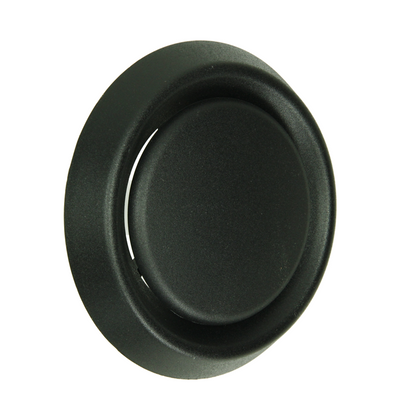 Renson 1068944 - inbouw afzuigventiel pvc 736 (dia 100) str 9005 (zwart) | 2 stuks