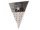 Snowflake kerstster van papier wit 60cm met 20led warm wit en timer werkt op 3xaa batterijen (worden niet mee geleverd)