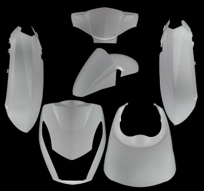 Edge plaatset 6-delig voor peugeot kisbee 2t 4t - wit