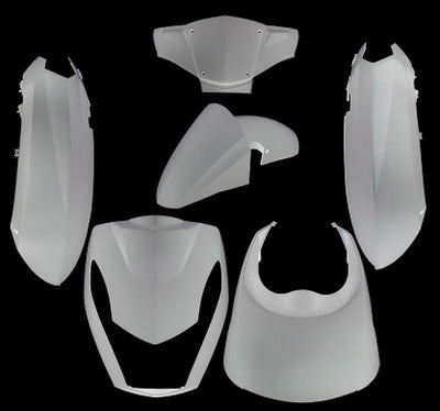 Edge plaatset 6-delig voor peugeot kisbee 2t 4t - wit