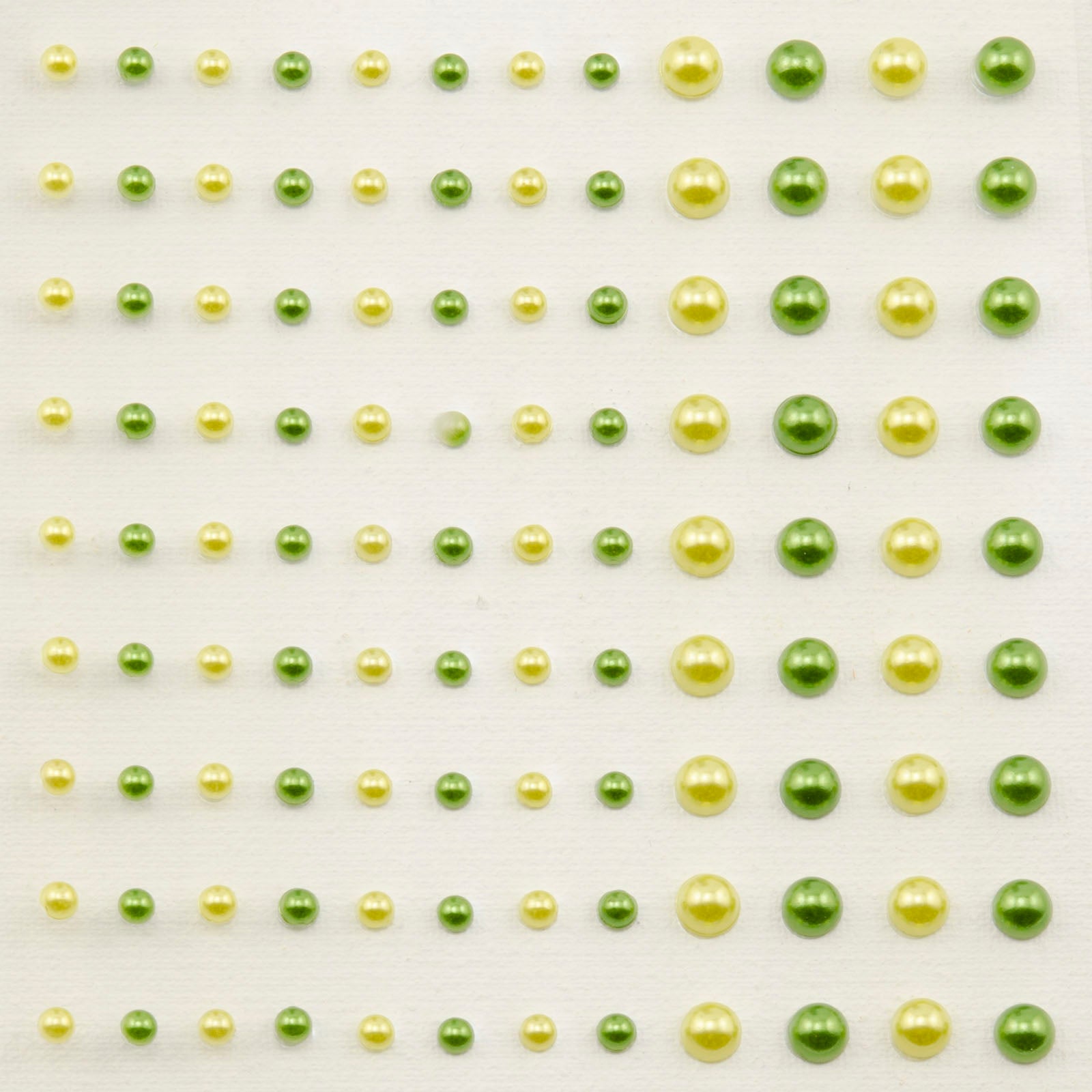 Vaessen creative • zelfklevende halve parels 3+5mm 108pcs prairie