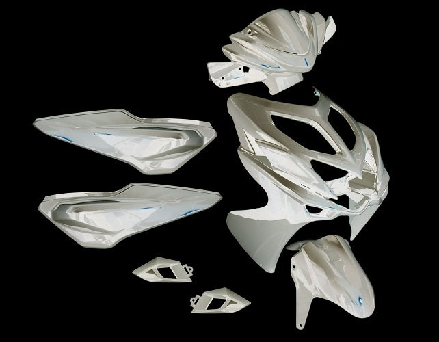 Edge plaatset 9-delig yamaha aerox-r vanaf bouwjaar 2014 - glanzend wit
