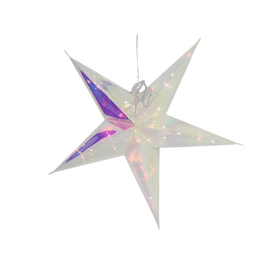 Svenska living ster iriserend 53cm 20led timer 2xaa