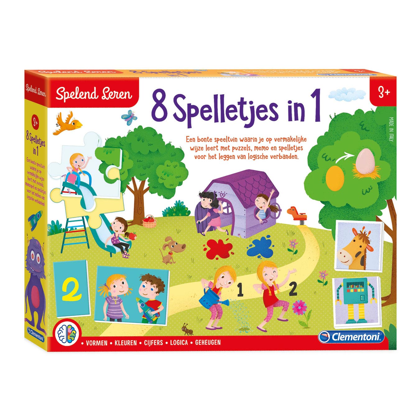 Clementoni spelend leren - 8 spelletjes in 1