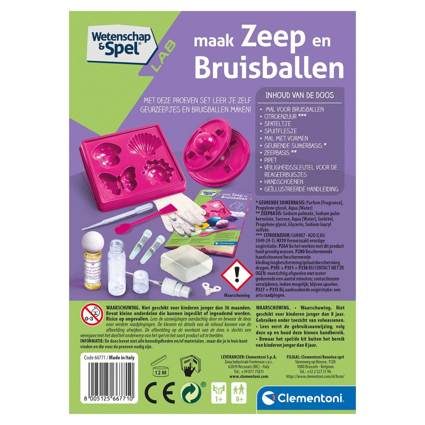 Clementoni wetenschap spel - zeep en bruisballen