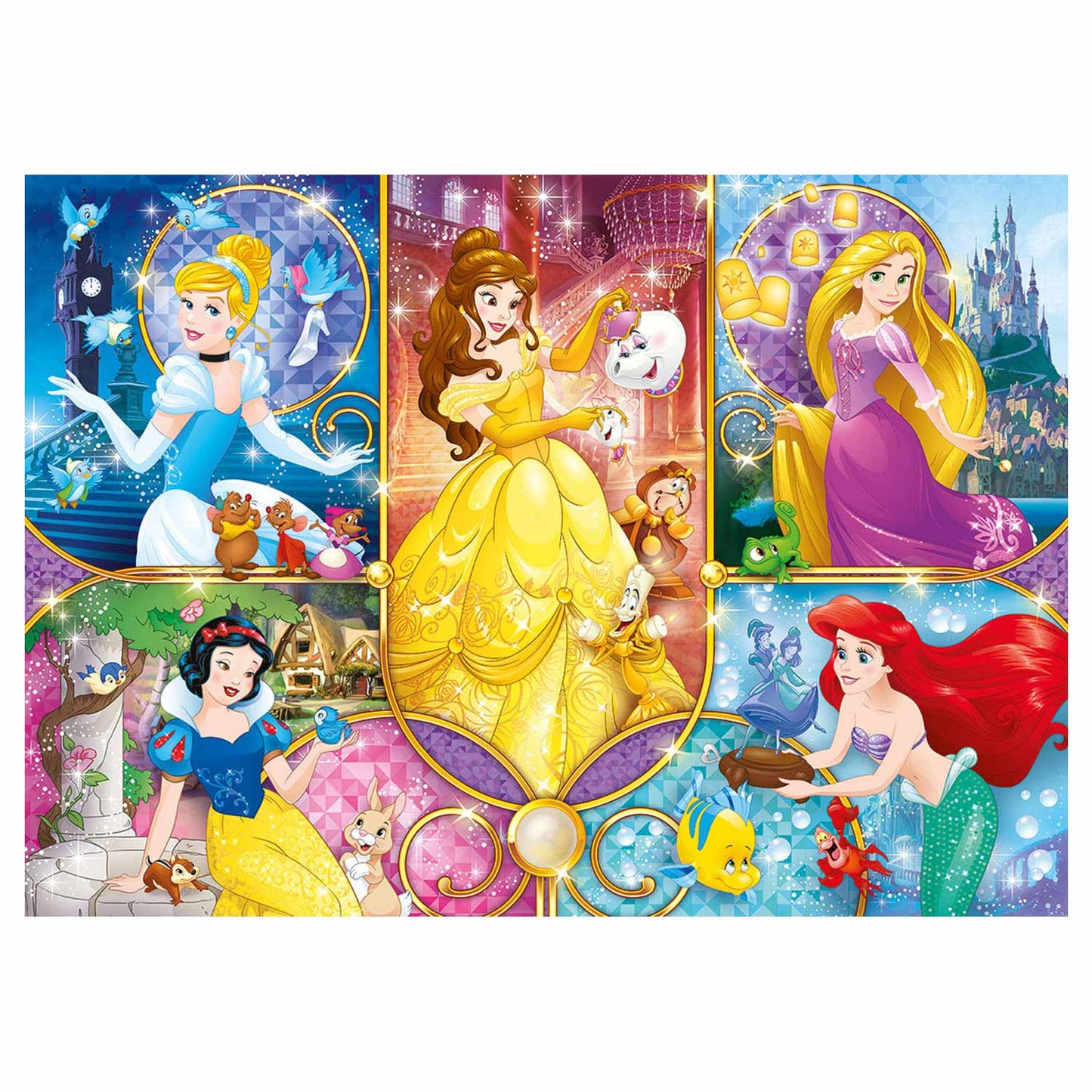 Clementoni Brilliant Puzzel Prinses, 104st.