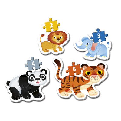 Clementoni puzzel 2-3-4-5 my first puzzel wild animals