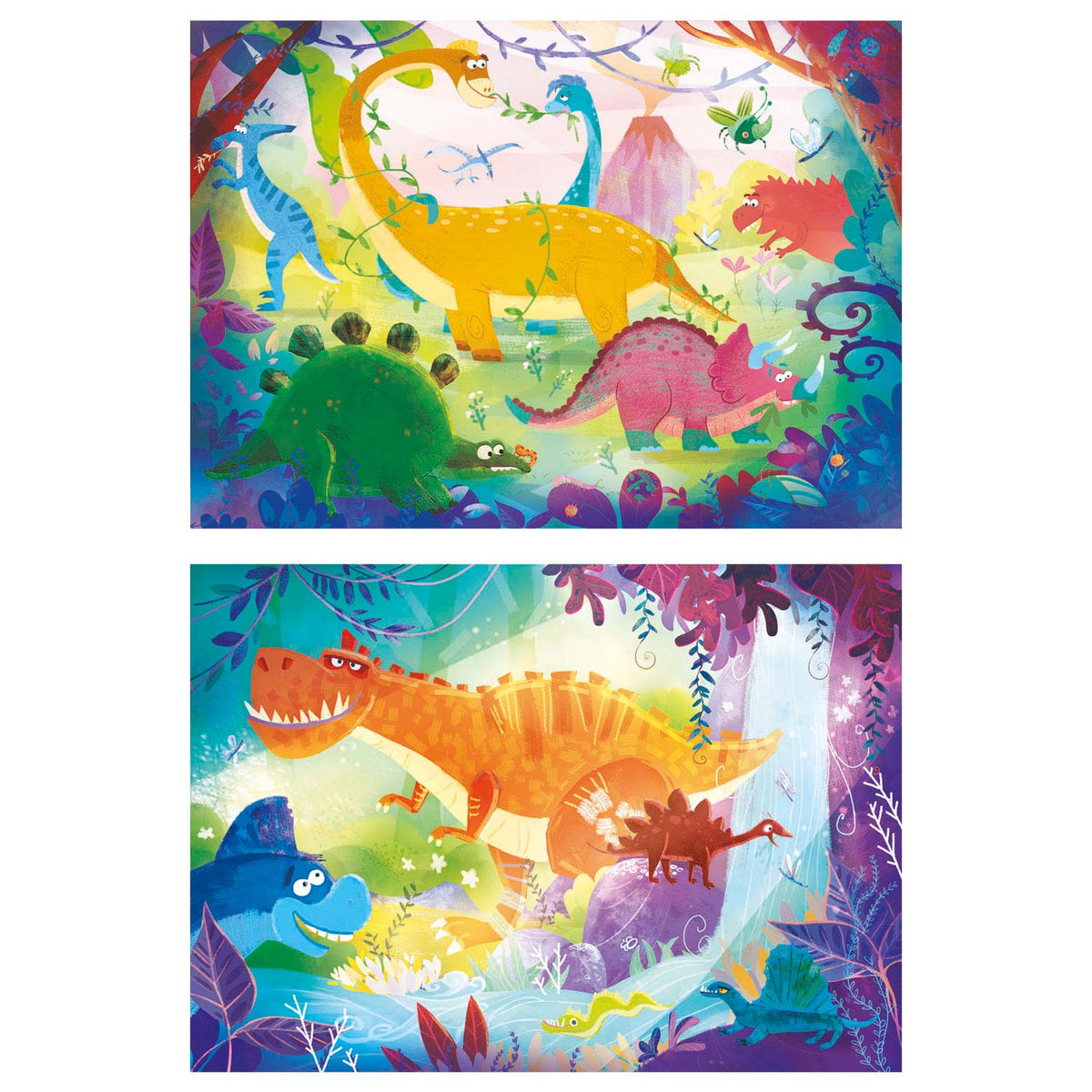 Clementoni puzzel grappige dino's, 2x20st.